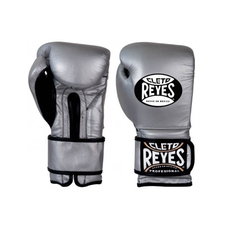 Guantes Cleto Reyes Con Velcro 12 Oz. Platino