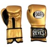 Guantes Cleto Reyes Con Velcro 14 Oz. Dorado