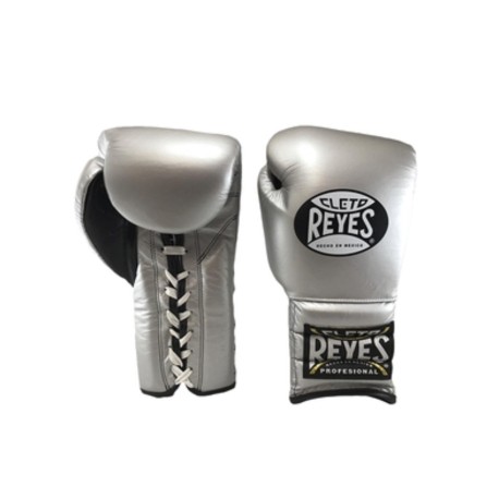 Guantes Cleto Reyes Con Agujeta 12 Oz. Platino
