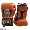 Guantes Cleto Reyes Con Velcro 14 Oz. Naranja