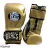 Guantes Cleto Reyes Con Velcro 16 Oz. Dorado