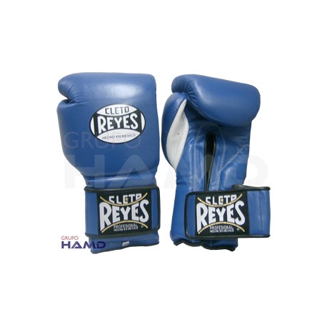 Guantes Cleto Reyes Con Velcro 16 Oz. Azul