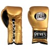 Guantes Cleto Reyes Con Agujeta 14 Oz. Dorado