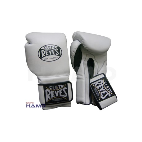 Guantes Cleto Reyes Con Velcro 16 Oz. Blanco
