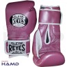 Guantes Cleto Reyes Con Velcro 16 Oz. Rosa
