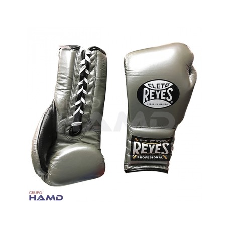 Guantes Cleto Reyes Con Agujeta 16 Oz. Platino