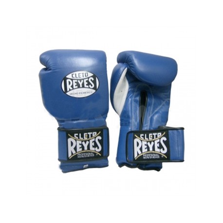 Guantes Cleto Reyes Con Velcro 18 Oz. Azul