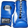 Guantes Cleto Reyes Con Agujeta 18 Oz. Azul