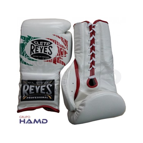 Guantes Cleto Reyes Con Agujeta 16 Oz. Tricolor