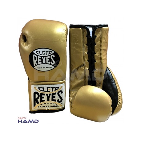 Guantes Cleto Reyes Oficiales De Pelea Dorado